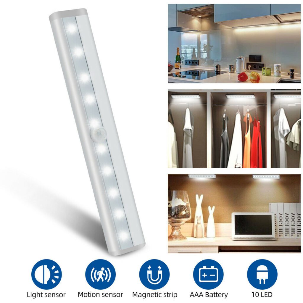 Wireless Motion Sensor Under LED Light